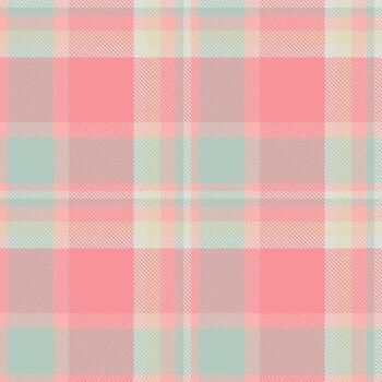 Pastel plaid pattern, seamless and versatile. Creates a cozy, welcoming feel. Ideal for backgrounds, textiles, design projects, and adding a touch of warmth. vector