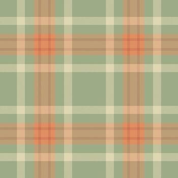 clásico tartán modelo con neutral tonos tradicional tela diseño con sabio, beige y melocotón matices ideal para antecedentes, textiles, y agregando un toque de acogedor calor. vector