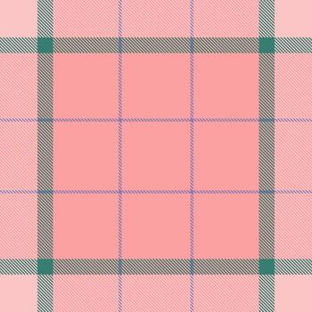 Pastel plaid pattern. Soft pink with intersecting lines evokes classic textile design. Ideal for backgrounds, textures, creative projects. Timeless style. vector