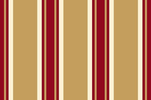 Elegant striped background. Gold, red, and cream vertical lines create a classic and versatile pattern. Ideal for textiles, packaging, or web design projects. vector