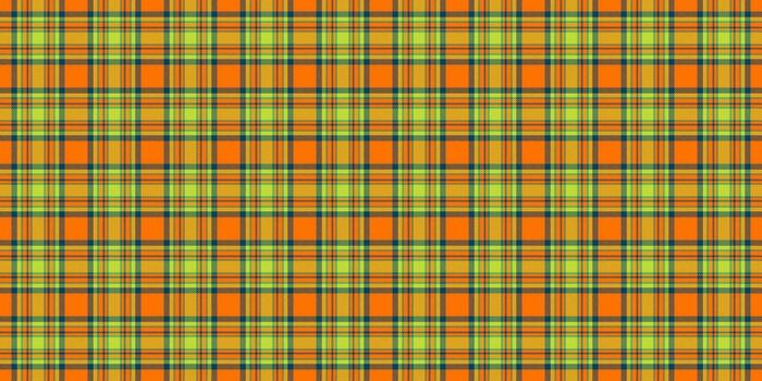 Vibrant plaid pattern with intersecting orange, green, blue lines. Perfect for backgrounds, textiles, adding a colorful, cozy touch to designs. vector