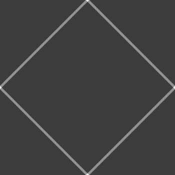 Abstract geometric background with a diamond shape outlined by white lines on a dark gray surface. Versatile design element for graphic projects, branding, or text overlay. vector