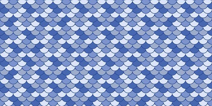 Seamless fish scale pattern in calming blues. Perfect for textile design, website backgrounds, or any project needing a subtle, textured aesthetic. Evokes tranquility, water, and nature. vector