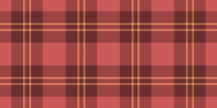 Warm plaid pattern in shades of red and tan. Ideal for textile design, backgrounds, or adding a cozy, classic touch to your projects. Seamless, repeating design. vector