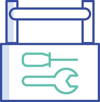 Outline Color Tool Kit icon vector