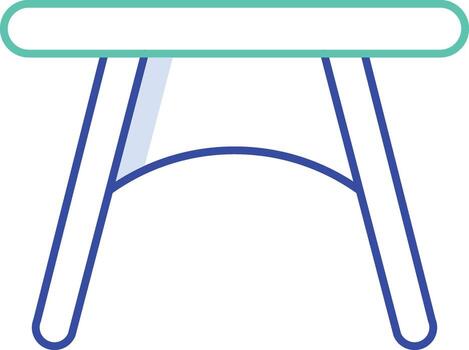 taburete contorno color icono diseño vector