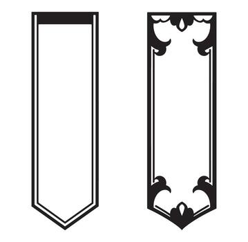 Elegant black and white frame designs for decorative elements and design projects vector