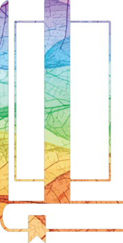 Illustration of colorful abstract design with rainbow hues and geometric shapes, creating a vibrant and eyecatching visual composition isolated on transparent background png