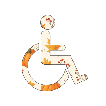 Illustration of colorful accessible icon isolated on transparent background, representing inclusivity and accessibility for people with disabilities, promoting equal access png