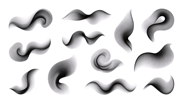 elegant vloeistof vormen creëren een abstract, dynamisch, en futuristische ontwerp element voor creatief png