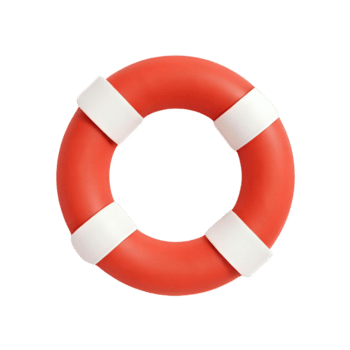 vermelho e branco bóia salva-vidas 3d ícone isolado em uma transparente fundo vida Preservar png