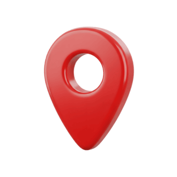 rosso 3d carta geografica pointer icona Posizione marcatore isolato su un' trasparente sfondo 3d icona png