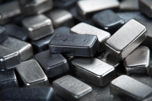 Metal rectangular blocks photo