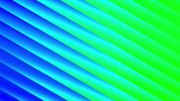 abstrakt grön och blå lutning bakgrund med diagonal randig sömlös slinga 4k video