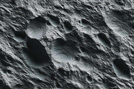 Lunar surface texture with impact craters photo