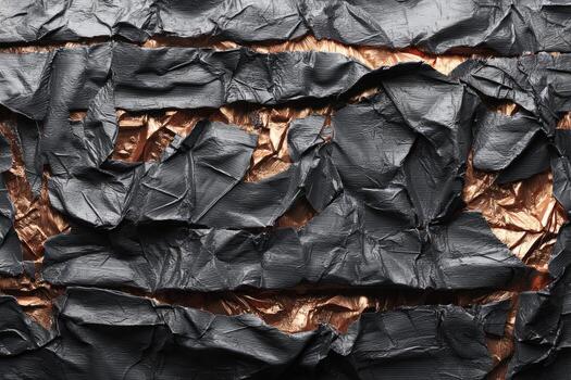 texturizado negro y oro estropeado papel antecedentes foto