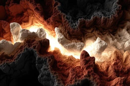 Cave-like subterranean landscape photo