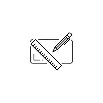 Technical Drawing Tools and Materials Icon Design for Engineering and Architectural Projects Perfect for Websites and Presentations vector