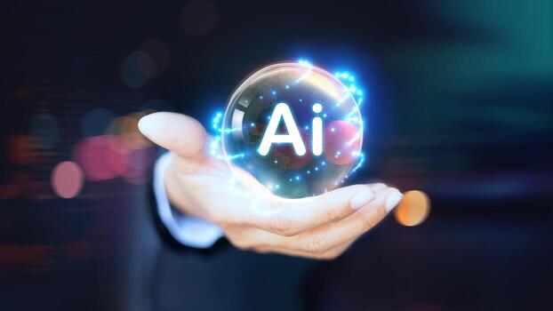 AI learning and artificial intelligence concept. internet and networking concept photo