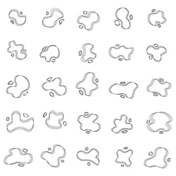 Abstract Blob Shape Pack vector