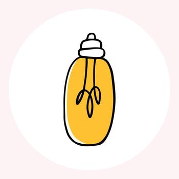 ligero bulbo icono. plano ilustración para web y móvil aplicaciones vector