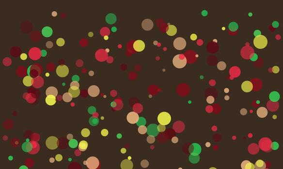 A dark grey background with a subtle gradient effect hosts numerous translucent circles in warm tones vector