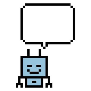 diseño retro robótica de ai robot charla bots automatización Arte máquina aprendiendo. vector