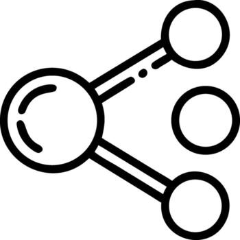 Share network icon concept for connection and communication vector