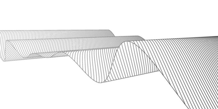 Wavy line drawing . Abstract white background from lines. Design element. vector