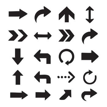 clasificado flecha variaciones un exhaustivo colección de direccional íconos para navegación, diseño, y interfaz elementos en web y impresión vector