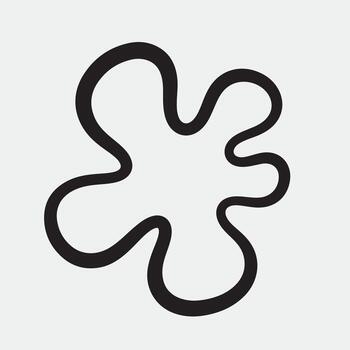 resumen gota forma aislado en blanco fondo, un peculiar y juguetón diseño elemento para agregando un toque de capricho a tu creativo proyectos vector