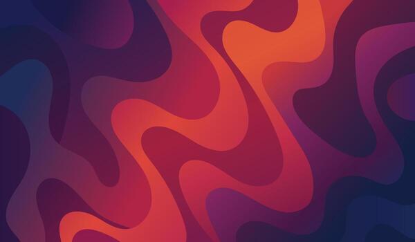 Vibrant abstract background with flowing liquid shapes and gradient colors. vector