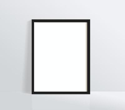 Frame template. Picture frame illustration. Mock-up template of frame vector