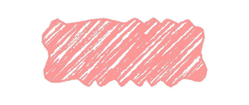 ondulado pastel lápiz de color citar marco en un orgánico rosado Escribiendo con diagonal golpes formas un rectángulo borde. gráfico antecedentes da un único y creativo estilo para moderno tarjeta o etiqueta. vector