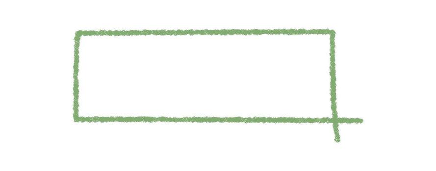 mano dibujado verde lápiz de color citar rectángulo con negrita marco borde. habla caja y caja de texto con gráfico contorno para mensaje y antecedentes. lápiz de color contorno como citar marco para texto o comunicación. vector