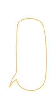 Hand drawn organic outline forms a unique speech box with balloon and bubble shape. This icon combines rectangle and circle elements for chat message use in creative communication design concepts. vector