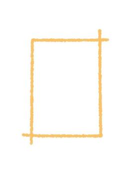 Handdrawn pastel rectangle frame with chalk outline creates a unique quote box. Border in soft contour and template form brings modern accent to background, perfect for minimal quote template or vector