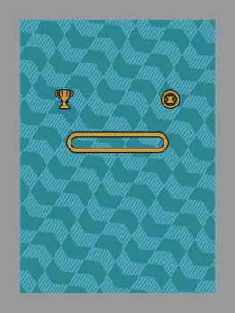 Game Interface Element with Trophy and Coin Icons vector