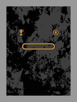 Abstract Textured Composition with Trophy and Coin vector