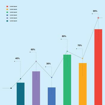 tarta gráfico para informes y presentaciones ui, web. simulado tarta gráfico de un empresario quien quiere a compartir ganancias ilustración vector