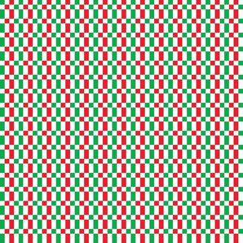 green red and white checkered pattern background with merry christmas color style vector