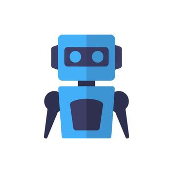 alta calidad ilustración de robot blanco. ideal para imprimir, web, marca, embalaje, vector