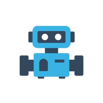 alta calidad ilustración, de robot blanco. ideal para imprimir, web, marca, embalaje, vector