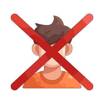 Illustration of Block User vector