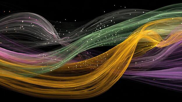 Abstract flowing colors design photo