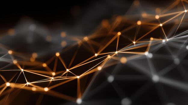 Abstract network connections photo