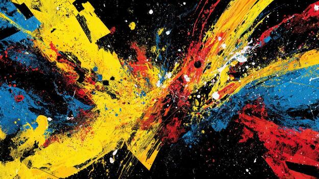 Abstract color explosion photo