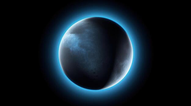 Eclipse planet dark silhouette photo