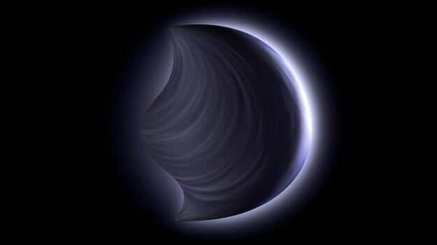 Abstract dark moon photo