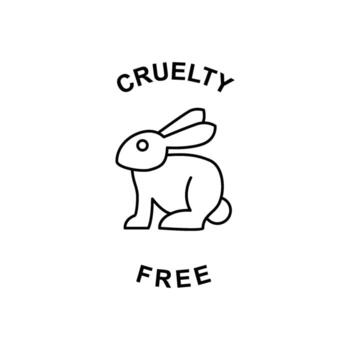 Cruelty-Free Rabbit Icon Representing Ethical and Humane Product Testing, Symbolizing No Animal Harm vector
